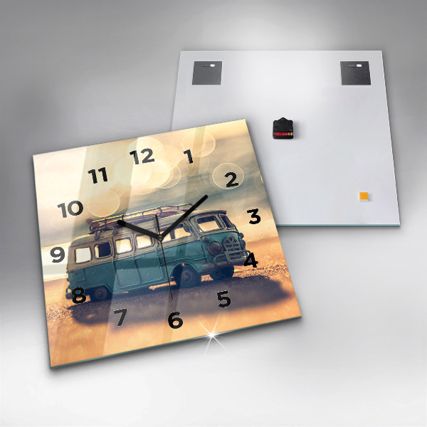 Orologio quadrato Camper sulla spiaggia