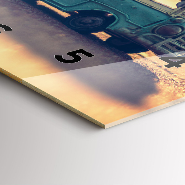 Orologio quadrato Camper sulla spiaggia