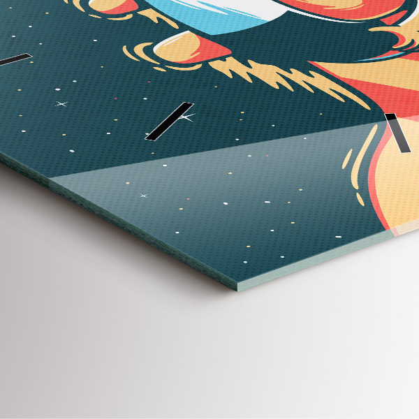 Orologio quadrato L'immaginazione dei bambini