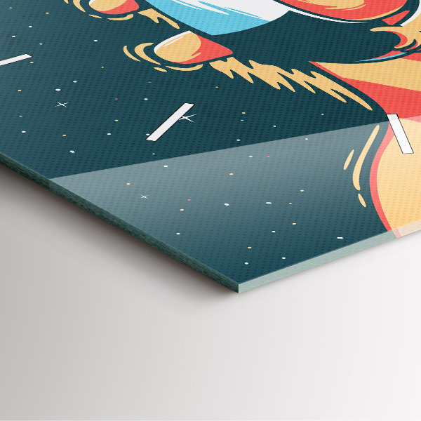 Orologio quadrato L'immaginazione dei bambini