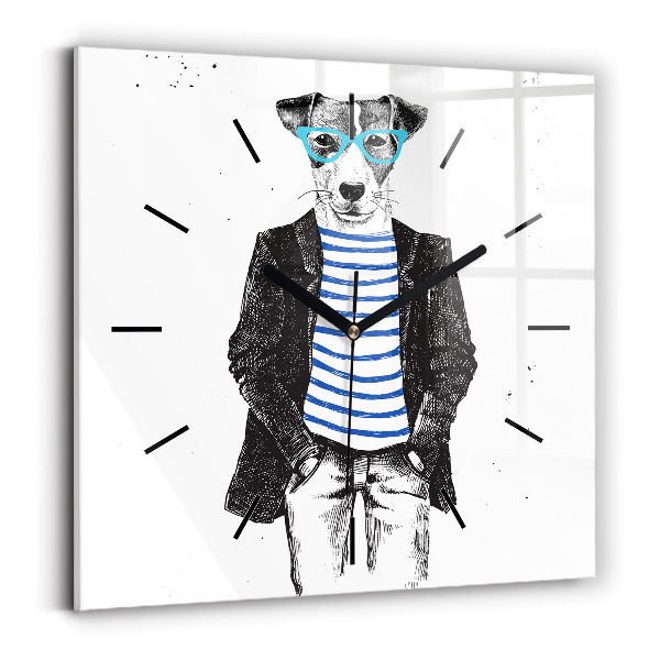 Orologio quadrato Un cane in un corpo umano