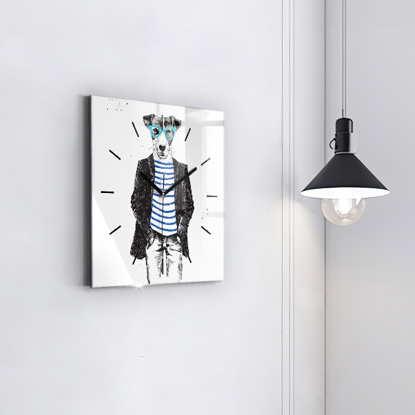 Orologio quadrato Un cane in un corpo umano