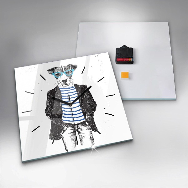 Orologio quadrato Un cane in un corpo umano
