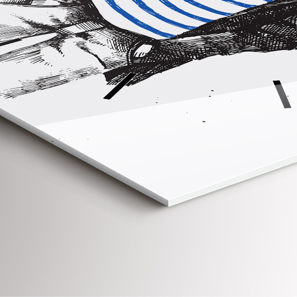 Orologio quadrato Un cane in un corpo umano