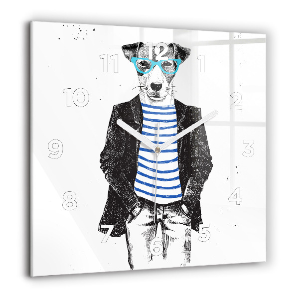 Orologio quadrato Un cane in un corpo umano