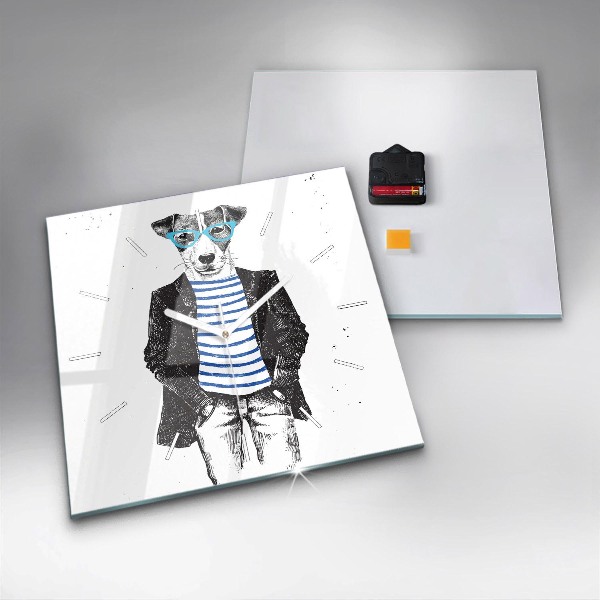 Orologio quadrato Un cane in un corpo umano