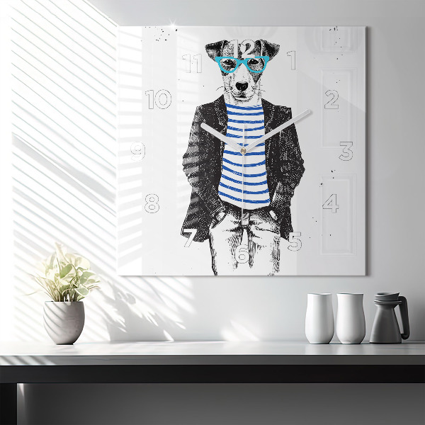 Orologio quadrato Un cane in un corpo umano