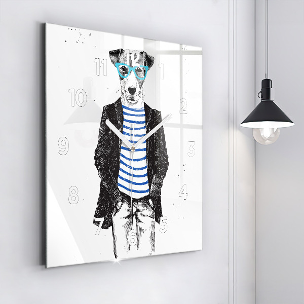 Orologio quadrato Un cane in un corpo umano