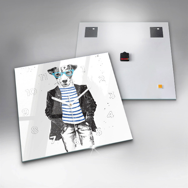 Orologio quadrato Un cane in un corpo umano