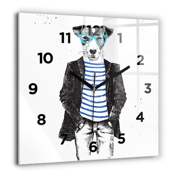 Orologio quadrato Un cane in un corpo umano