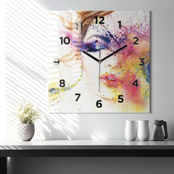 Orologio quadrato Ritratto di una donna misteriosa