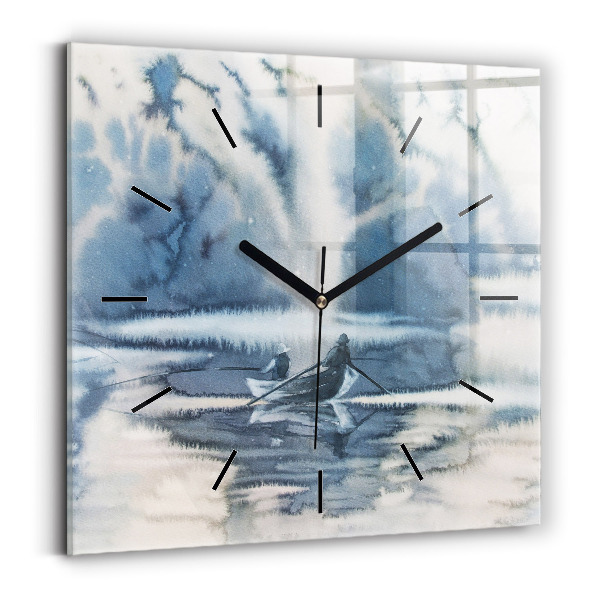 Orologio quadrato Lago invernale Łódka