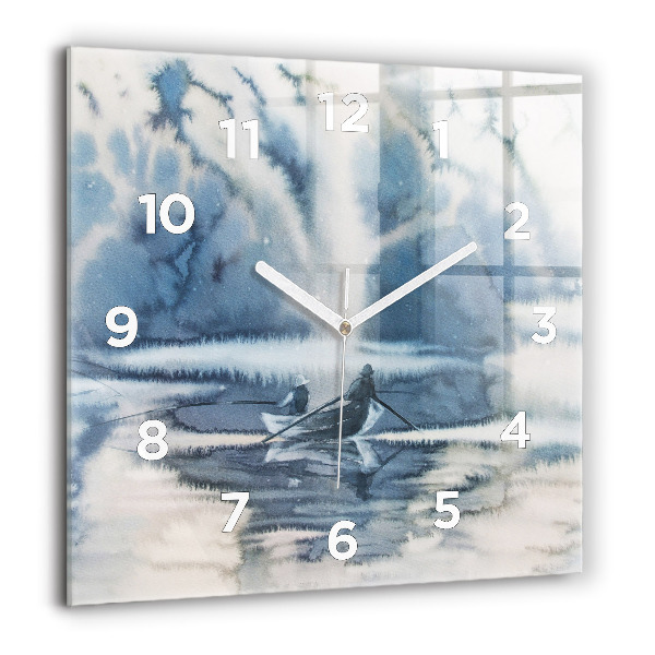 Orologio quadrato Lago invernale Łódka