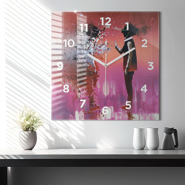 Orologio quadrato Cyberspazio