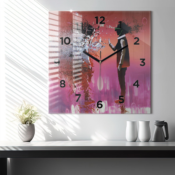 Orologio quadrato Cyberspazio