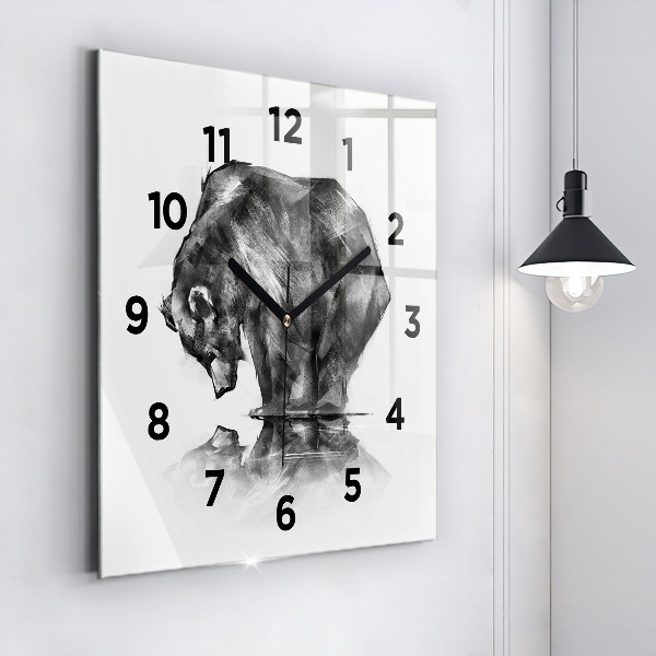 Orologio quadrato Orso dei cartoni animati