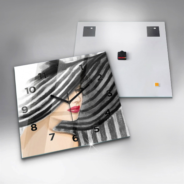 Orologio quadrato Donna in bianco e nero