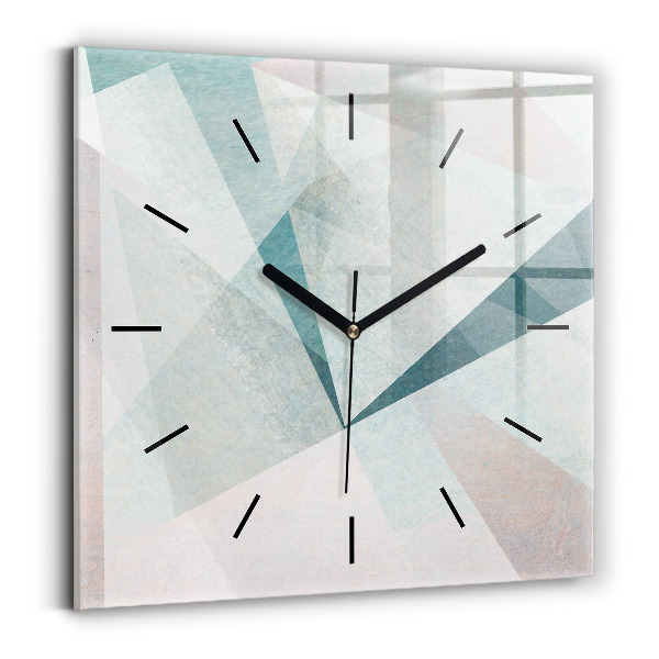 Orologio quadrato Triangoli Texture astratta