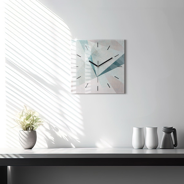 Orologio quadrato Triangoli Texture astratta