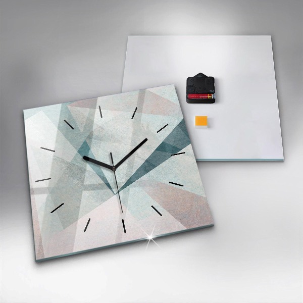 Orologio quadrato Triangoli Texture astratta