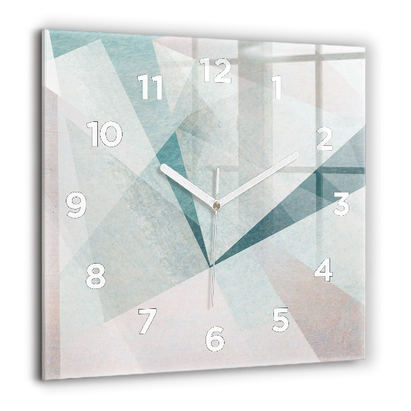 Orologio quadrato Triangoli Texture astratta