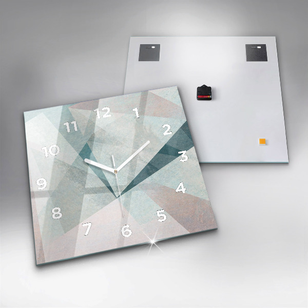 Orologio quadrato Triangoli Texture astratta