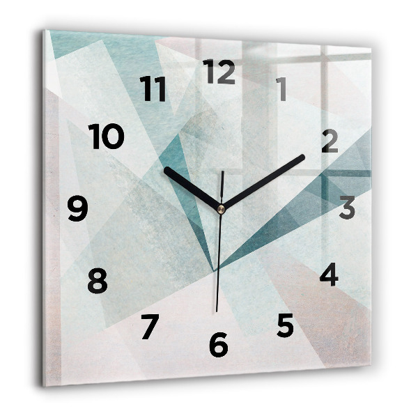 Orologio quadrato Triangoli Texture astratta
