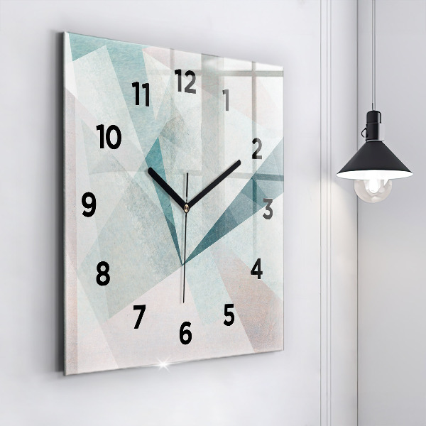 Orologio quadrato Triangoli Texture astratta