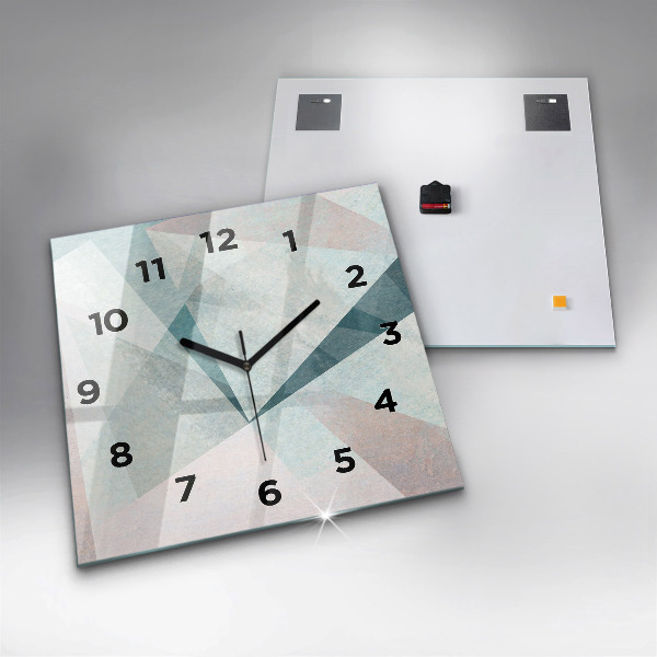 Orologio quadrato Triangoli Texture astratta