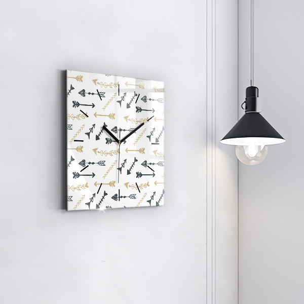 Orologio quadrato Motivo geometrico hipster