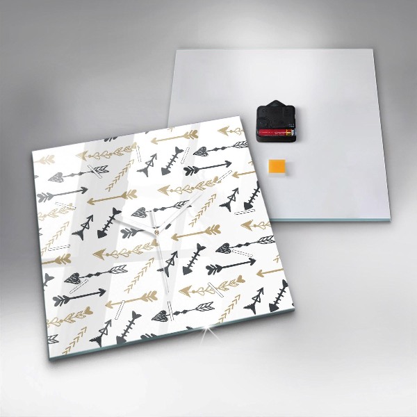 Orologio quadrato Motivo geometrico hipster