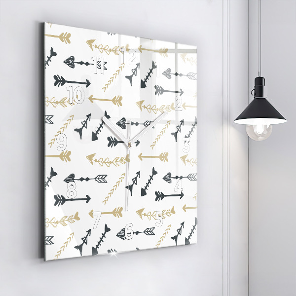 Orologio quadrato Motivo geometrico hipster