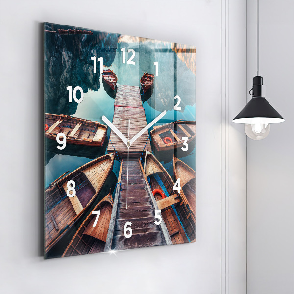 Orologio quadrato Molo e lago