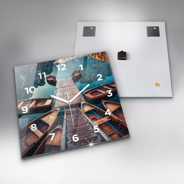 Orologio quadrato Molo e lago