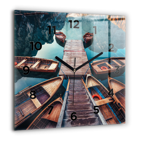 Orologio quadrato Molo e lago