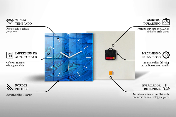 Orologio quadrato Molo e lago