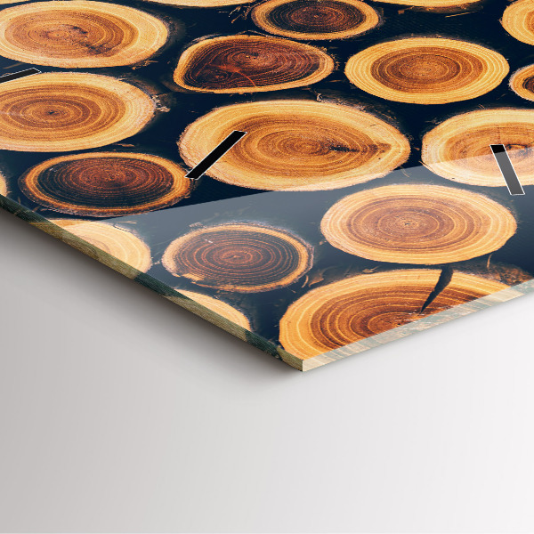 Orologio quadrato Legna