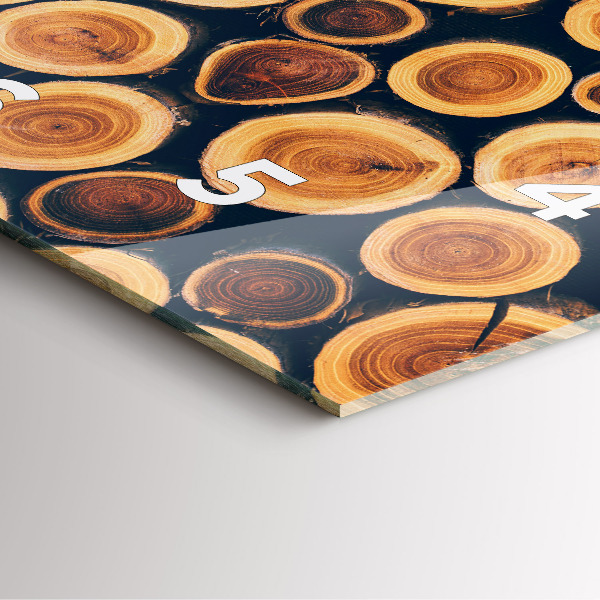 Orologio quadrato Legna