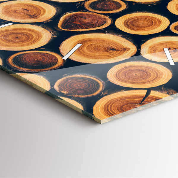 Orologio quadrato Legna