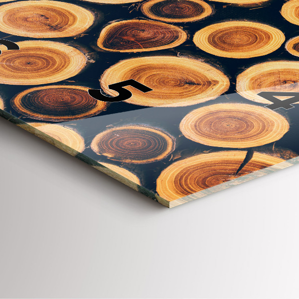 Orologio quadrato Legna