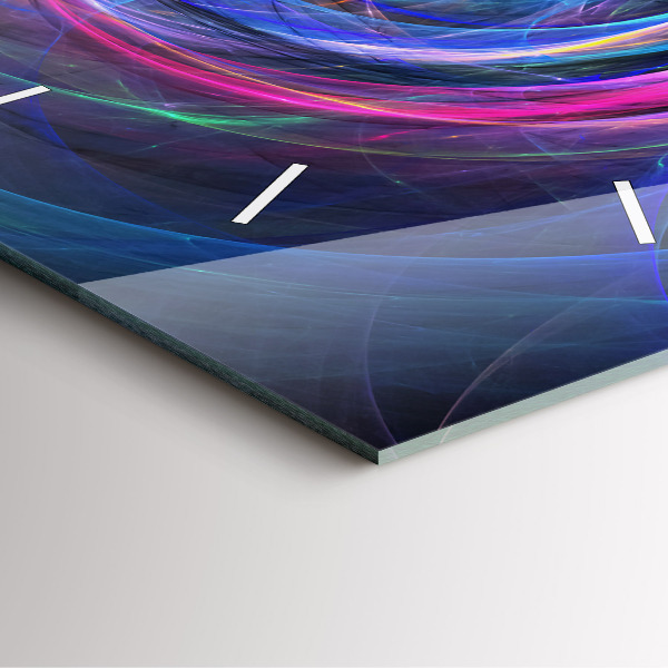 Orologio quadrato Frattale colorato