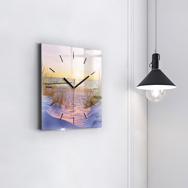 Orologio quadrato Mare soleggiato polacco