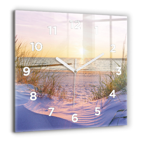 Orologio quadrato Mare soleggiato polacco