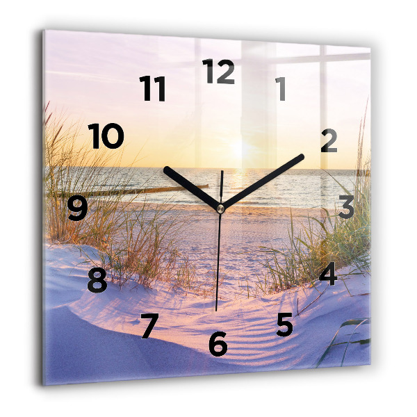Orologio quadrato Mare soleggiato polacco