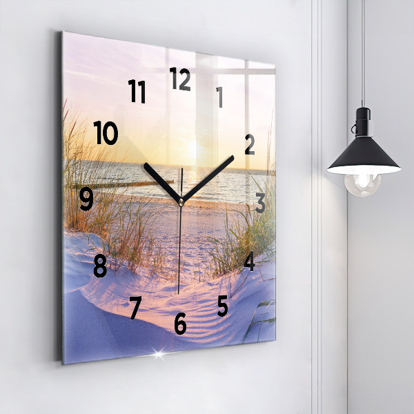 Orologio quadrato Mare soleggiato polacco