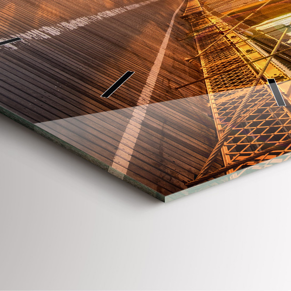 Orologio quadrato Ponte di Brooklyn New York