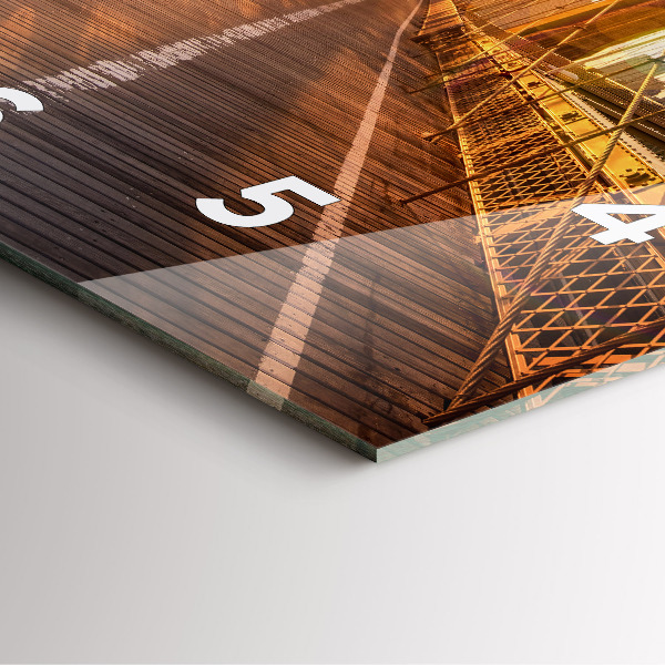 Orologio quadrato Ponte di Brooklyn New York