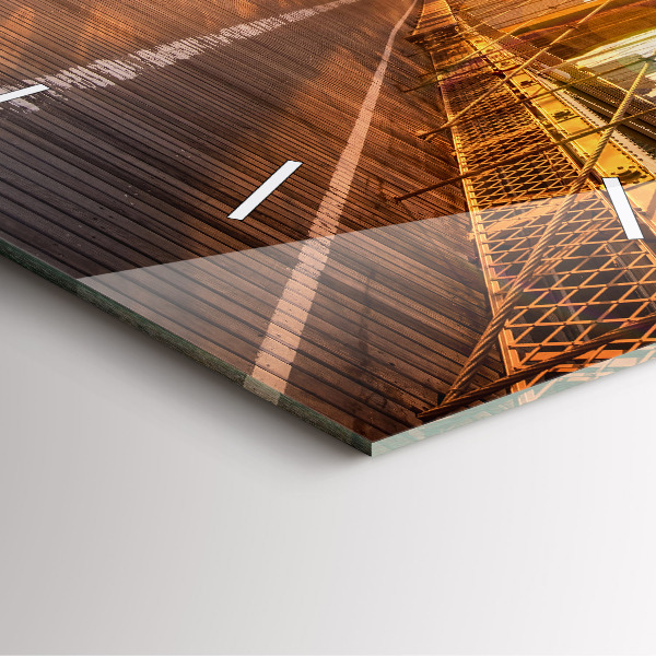 Orologio quadrato Ponte di Brooklyn New York