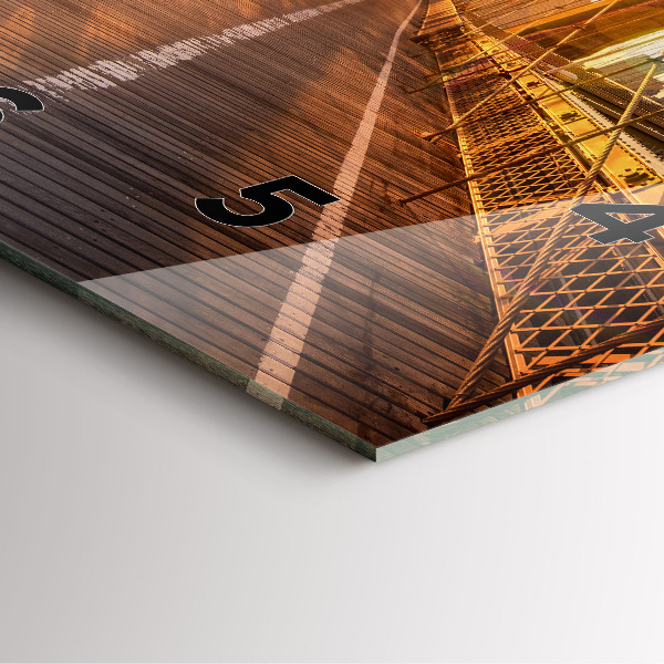 Orologio quadrato Ponte di Brooklyn New York