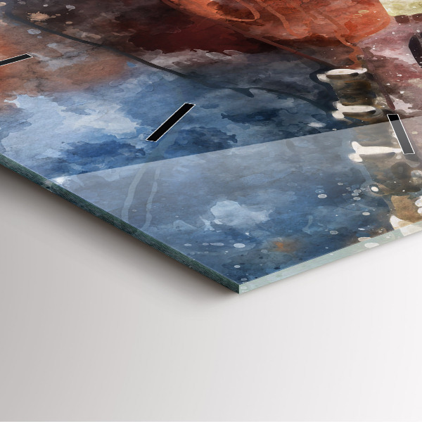 Orologio quadrato Visualizzazione della chitarra